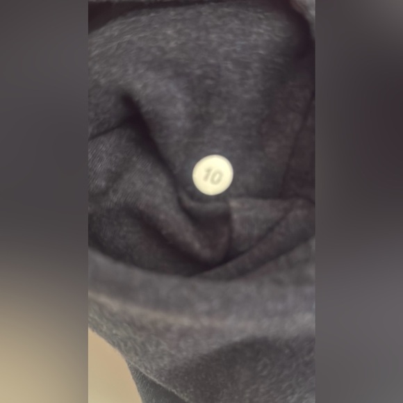 Lululemon zip up hoodie sweatshirt - size 10 - heathered navy color - Picture 3 of 5